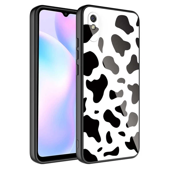 Xiaomi Redmi 9A Kılıf Kamera Korumalı Desenli Sert Silikon Zore Epoksi Kapak ürün görseli 1