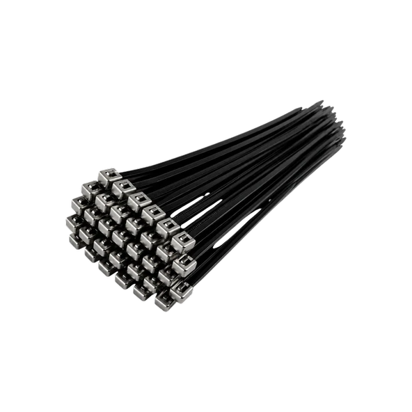 Gwest PVC MTL 200 HD Pvc Kaplı Paslanmaz Çelik Kablo Bağı 200x7.9 mm 100 Adet ürün görseli 1
