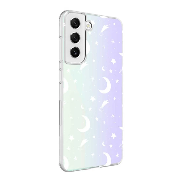 Galaxy S21 FE Kılıf Zore M-Blue Desenli Kapak ürün görseli 1