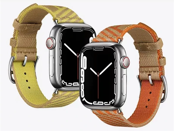 Apple Watch 42mm KRD-51 Hasır Kordon - Resim 11