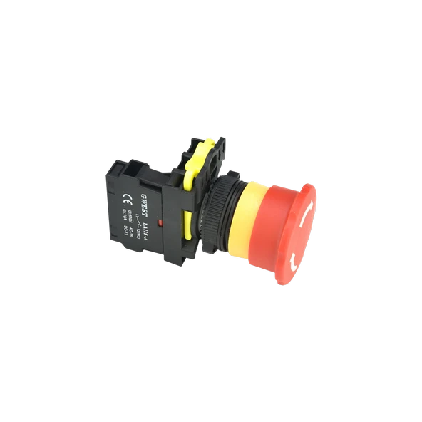 Gwest A5 - 01ZS 40mm Kalıcı Mantar Buton 1NC Kırmızı 10 Adet ürün görseli 1