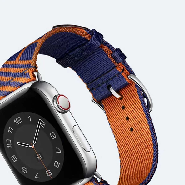 Apple Watch 38mm KRD-51 Hasır Kordon - Resim 10