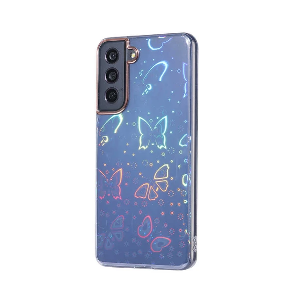 Galaxy S21 FE Kılıf Zore Sidney Desenli Sert Kapak ürün görseli 1