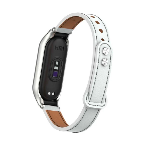 Xiaomi Mi Band 7 KRD-68 Deri Kordon - Resim 3