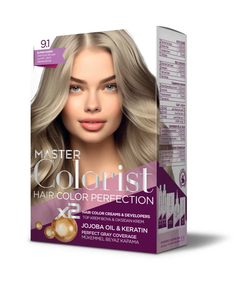 Master colorist Hair Color Perfection Set Saç Boyası 9.1 Elmas Sarısı ürün görseli 1
