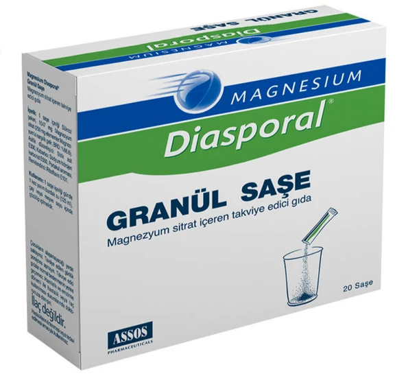 Magnesium Diasporal 300 gr 20 Granül Saşe ürün görseli 1