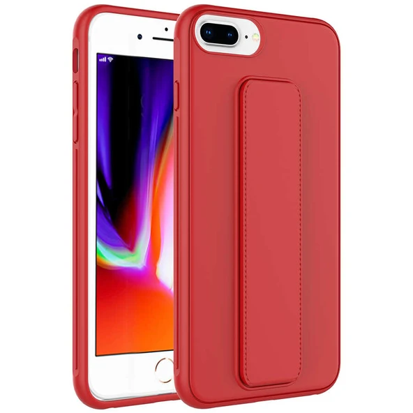 Apple iPhone 8 Plus Kılıf Zore Qstand Kapak - Resim 7