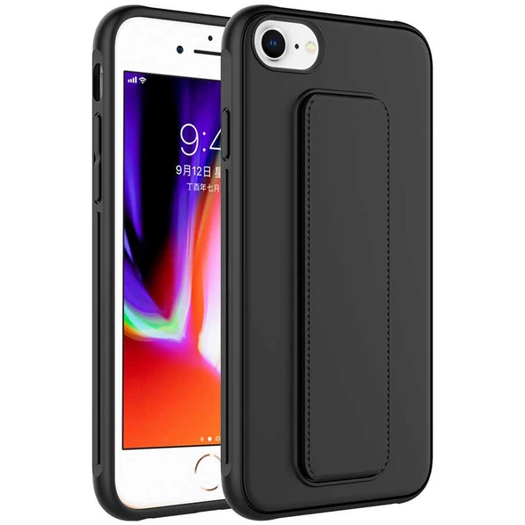 Apple iPhone 8 Kılıf Zore Qstand Kapak - Resim 9