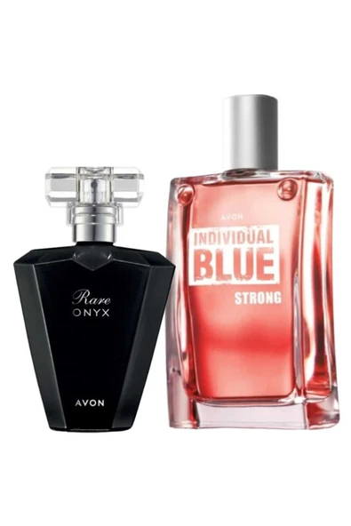 Rare Onyx Edp 50 ml Kadın Parfüm ve Individual Blue Strong Edt 100 ml Erkek Parfüm Paketi ürün görseli 1
