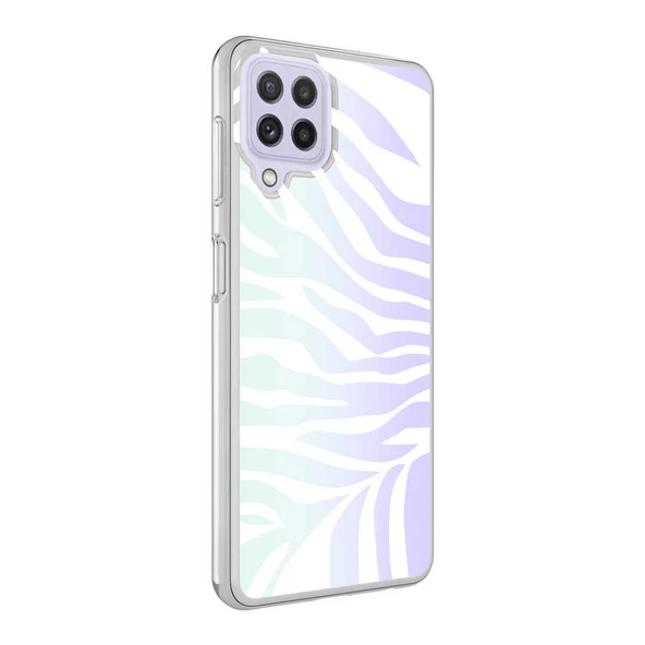 Galaxy A22 4G Kılıf Zore M-Blue Desenli Kapak ürün görseli 1