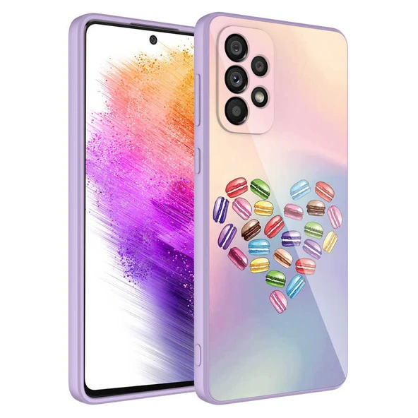 Galaxy A33 5G Kılıf Kamera Korumalı Desenli Sert Silikon Zore Epoksi Kapak ürün görseli 1