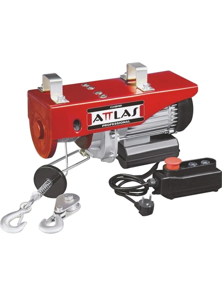 Attlas ATEV 500 Elektrikli Halatlı Vinç Bakır Sargı 250-500 Kg 1020 W- A1202001 ürün görseli 1