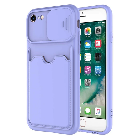 Apple iPhone SE 2022 Kılıf ​Zore Kartix Kapak ürün görseli 1
