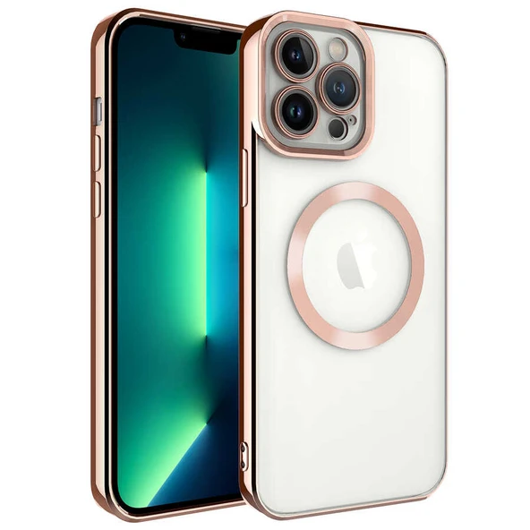 Apple iPhone 13 Pro Max Kılıf M-safe Wireless Şarj Özellikli Zore Setro Silikon ürün görseli 1