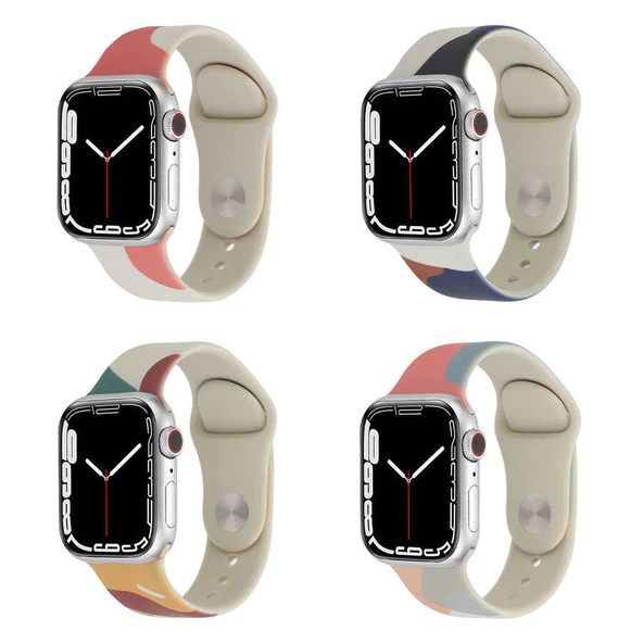 Apple Watch 38mm KRD-62 Silikon Kordon - Resim 8