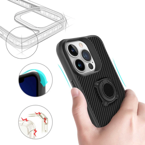 Apple iPhone 13 Pro Max Kılıf Zore Timo Kapak - Resim 4