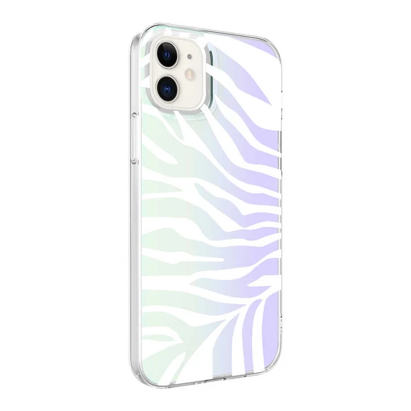 Apple iPhone 11 Kılıf Zore M-Blue Desenli Kapak ürün görseli 1
