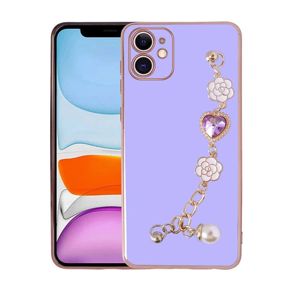 Apple iPhone 11 Kılıf El Tutamaçlı Kamera Korumalı Zore Taka Silikon Kapak ürün görseli 1