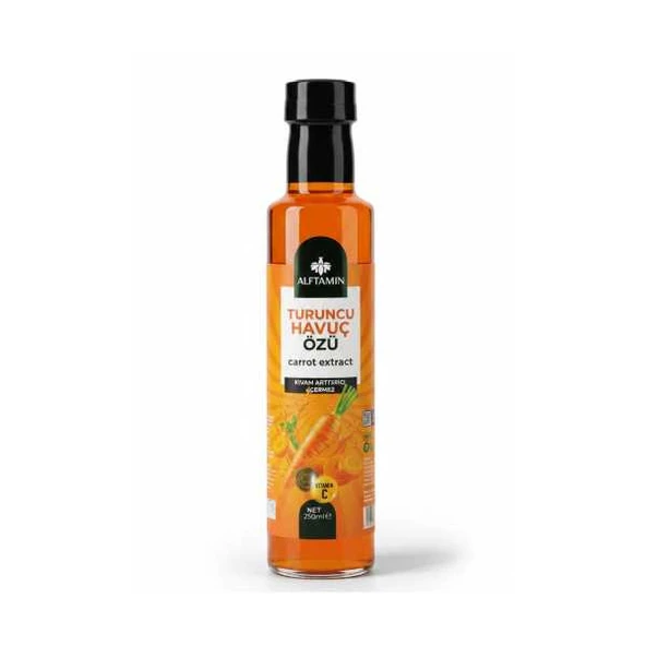 ALFTAMİN TURUNCU HAVUÇ ÖZÜ KIVAM ARTIRICI  İÇERMEZ -250 ML. ürün görseli 1