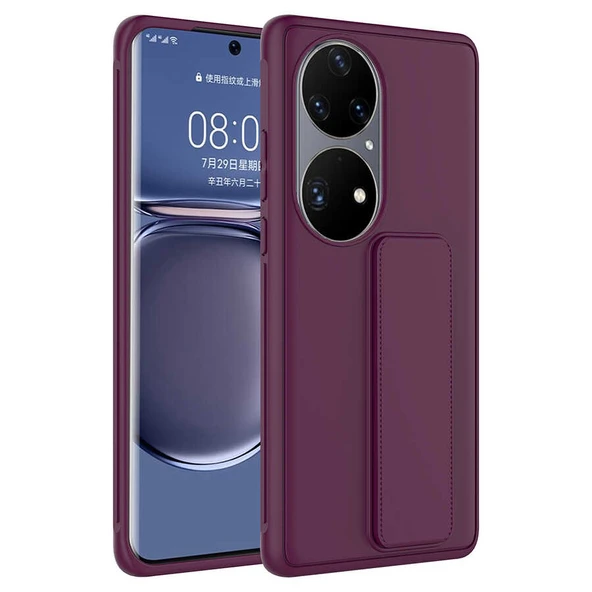 Huawei P50 Pro Kılıf Zore Qstand Kapak ürün görseli 1