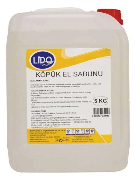 Lido  Köpük Sabun 5 Kg ürün görseli 1