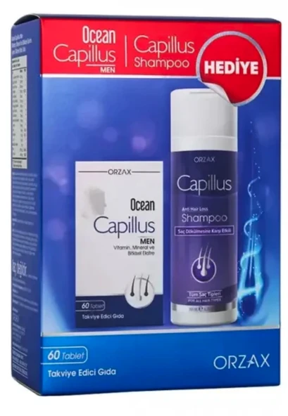 Ocean Capillus Men 60 Tablet + Capillus Şampuan 200 ml Hediyeli ürün görseli 1
