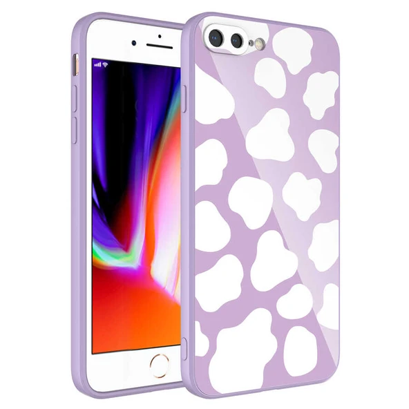 Apple iPhone 8 Plus Kılıf Kamera Korumalı Desenli Sert Silikon Zore Epoksi Kapak ürün görseli 1