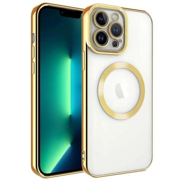 Apple iPhone 13 Pro Kılıf M-safe Wireless Şarj Özellikli Zore Setro Silikon ürün görseli 1