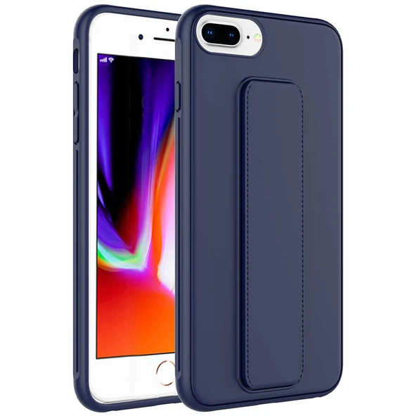 Apple iPhone 7 Plus Kılıf Zore Qstand Kapak - Resim 6