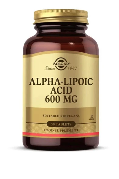 Solgar Alpha Lipoic Acid 600 mg 50 Tablet ürün görseli 1