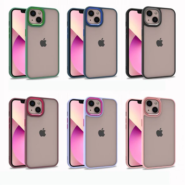 Apple iPhone 13 Kılıf Zore Flora Kapak - Resim 2