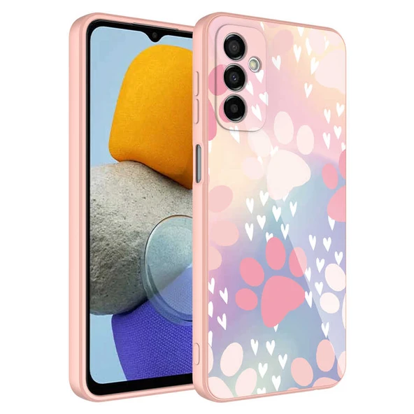Galaxy M23 Kılıf Kamera Korumalı Desenli Sert Silikon Zore Epoksi Kapak ürün görseli 1