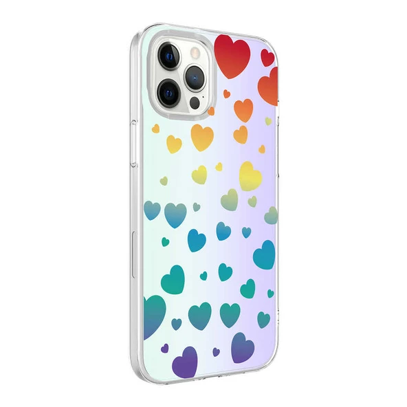Apple iPhone 12 Pro Kılıf Zore M-Blue Desenli Kapak ürün görseli 1