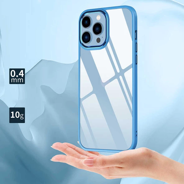 Apple iPhone 13 Pro Kılıf Zore Krom Kapak - Resim 12