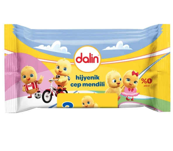 Dalin Hijyenik Islak Cep Mendil 3lü 15 Yaprak ürün görseli 1