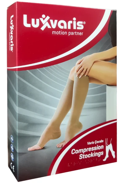 Luxvaris 851 CCL1 Dizaltı Burnu Açık Ten Rengi Varis Çorabı No: 2 ürün görseli 1