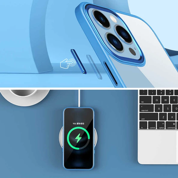 Apple iPhone 13 Kılıf Zore Krom Kapak - Resim 11