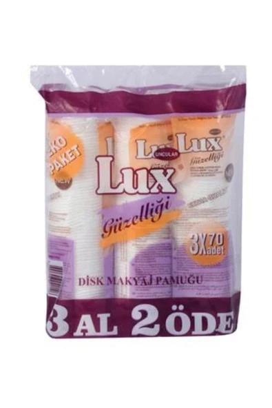 LUX MAKYAJ PAMUĞU 70'Lİ - 3 AL 2 ÖDE ürün görseli 1