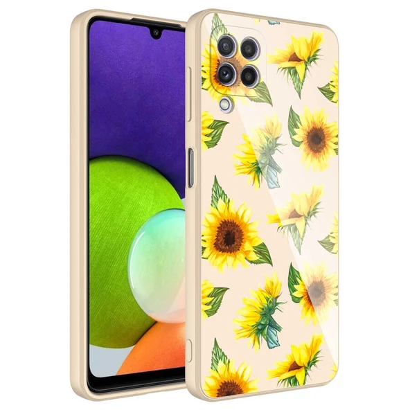 Galaxy M12 Kılıf Kamera Korumalı Desenli Sert Silikon Zore Epoksi Kapak ürün görseli 1