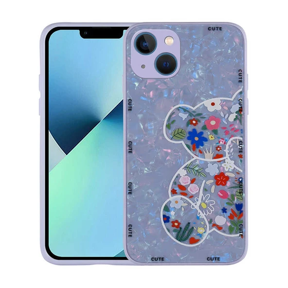 Apple iPhone 13 Kılıf Desenli Sert Silikon Zore Mumila Kapak ürün görseli 1