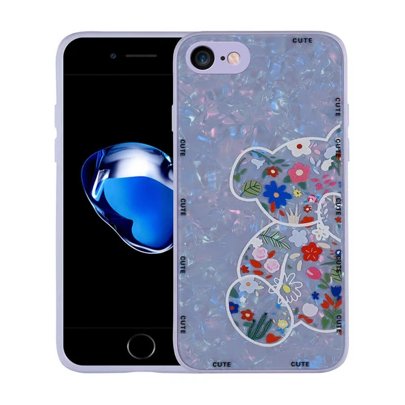 Apple iPhone SE 2022 Kılıf Desenli Sert Silikon Zore Mumila Kapak ürün görseli 1