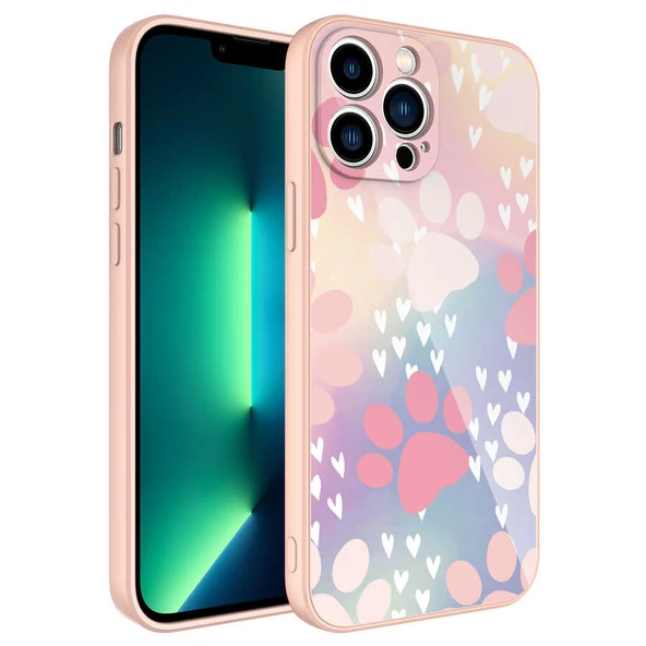 Apple iPhone 13 Pro Kılıf Kamera Korumalı Desenli Sert Silikon Zore Epoksi Kapak ürün görseli 1