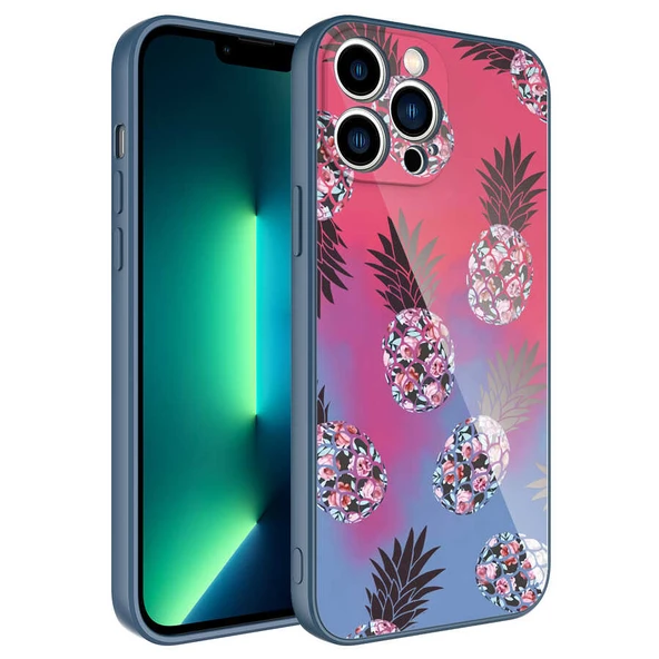 Apple iPhone 12 Pro Max Kılıf Kamera Korumalı Desenli Sert Silikon Zore Epoksi Kapak ürün görseli 1