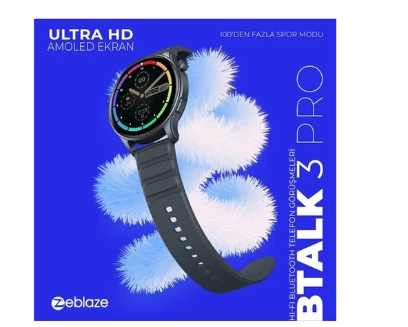 Zeblaze Btalk 3 Pro Gri Akıllı Saat - Resim 3