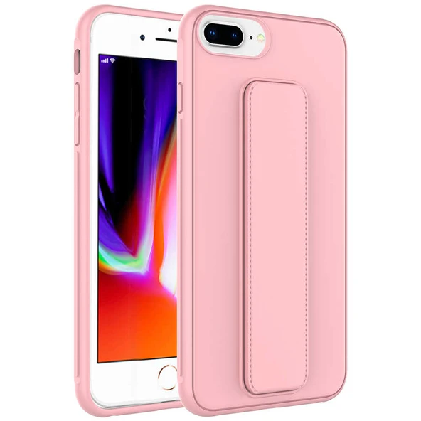 Apple iPhone 8 Plus Kılıf Zore Qstand Kapak - Resim 4