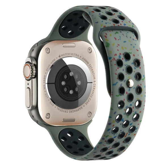 Apple Watch Ultra 49mm Kordon Yeni Seri 2023 KRD-02 Silikon Strap Kayış ürün görseli 1
