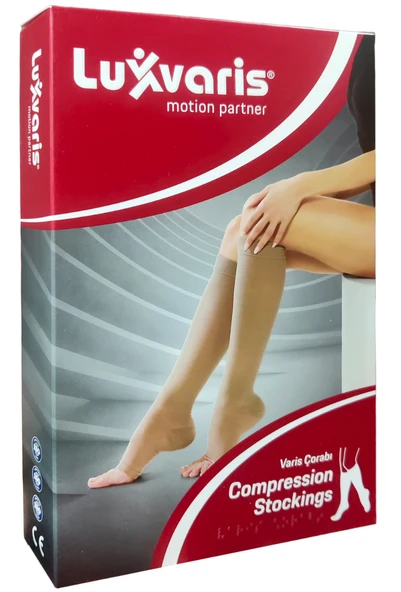 Luxorvaris 851 CCL1 Dizaltı Burnu Açık Ten Rengi Varis Çorabı No: 3 ürün görseli 1