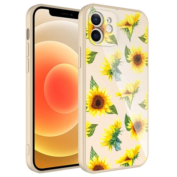 Apple iPhone 12 Kılıf Kamera Korumalı Desenli Sert Silikon Zore Epoksi Kapak ürün görseli 1