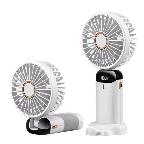 Katlanabilir Mini Fan El Tipi Şarjlı Vantilatör ürün görseli 1