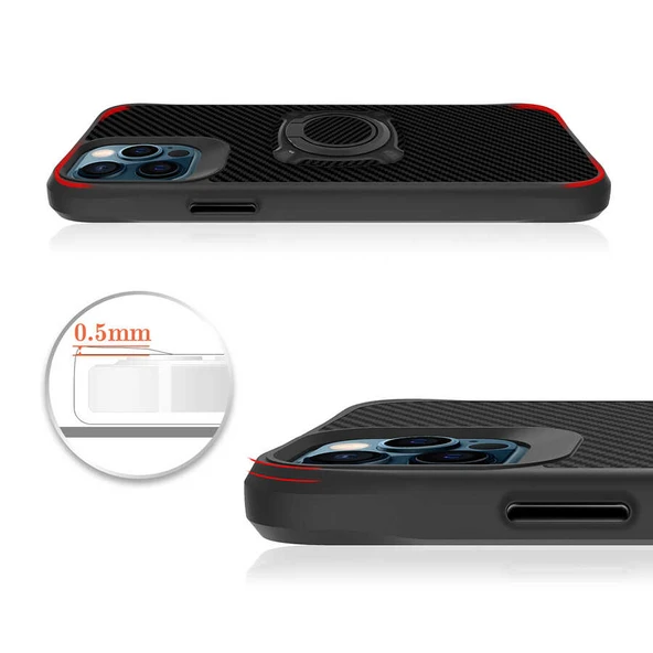 Apple iPhone 12 Pro Max Kılıf Zore Timo Kapak - Resim 4